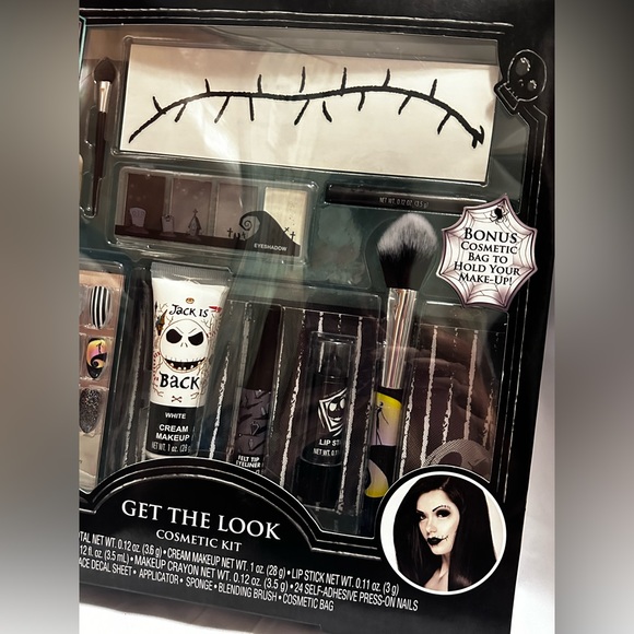 Disney’s Tim Burtons Nightmare Before Christmas Jack 37Pcs Make Up Set Brand New - Picture 10 of 11